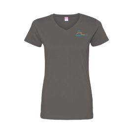V-Neck T (AG282 Charcoal) *12 Pc Minimum - Mix & Match*