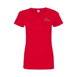 V-Neck T (AG282 Red) *12 Pc Minimum - Mix & Match*