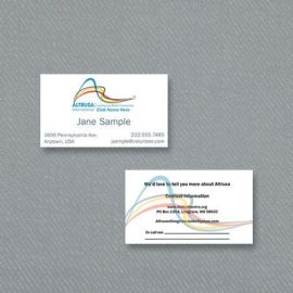 Business Cards - 2 Sides; Full Color Front/Full Color Back (AG275)