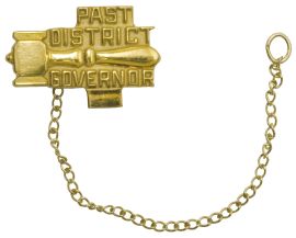 Past District Governor Gavel Guard Tac + District Number Panel (AJ110T GF)